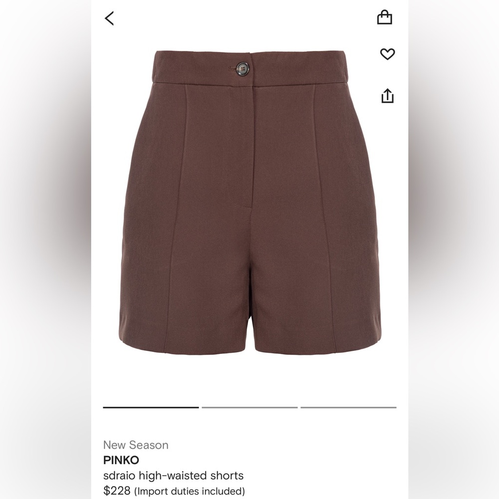PINKO
sdraio high-waisted shorts